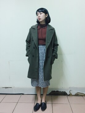 「蝴蝶結」｜GREEN GREEN🇹🇼さん（レディース・162cm）の冬コーディネート