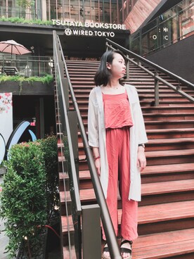「蔦屋書店」｜GREEN GREEN🇹🇼さん（レディース・162cm）の夏コーディネート