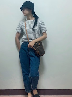 「丹寧」｜GREEN GREEN🇹🇼さん（レディース・162cm）の春コーディネート