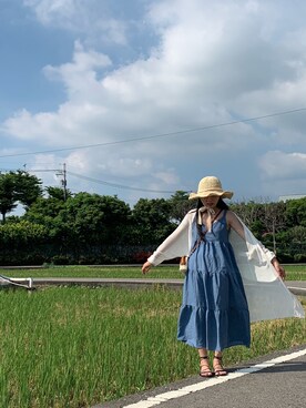 「Taichung」｜「アイテム（その他アウター）」を使った、GREEN GREEN🇹🇼さん（レディース・162cm）の夏コーディネート