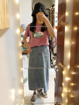 「丹寧」｜GREEN GREEN🇹🇼さん（レディース・162cm）の秋コーディネート