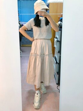 「working style」｜「アイテム（帽子）」を使った、GREEN GREEN🇹🇼さん（レディース・162cm）の秋コーディネート
