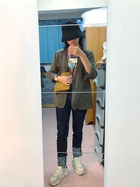 「MUJI」｜「アイテム（その他シューズ）」を使った、GREEN GREEN🇹🇼さん（レディース・162cm）の秋コーディネート