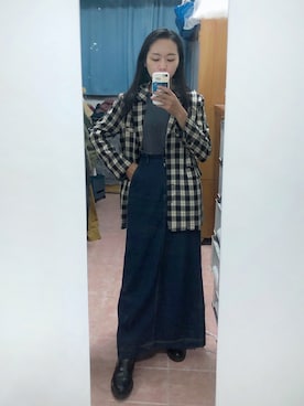 「西裝外套」｜「アイテム（ブーツ）」を使った、GREEN GREEN🇹🇼さん（レディース・162cm）の秋コーディネート