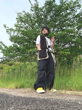 「フェススタイル」｜「アイテム（その他アウター）」を使った、くろさん（メンズ・170cm）の春コーディネート