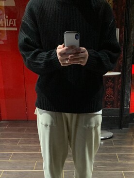 「CALUX（キャラクス）のアイテム」を使った、simpledailylifeさん（メンズ・170cm）の冬コーディネート