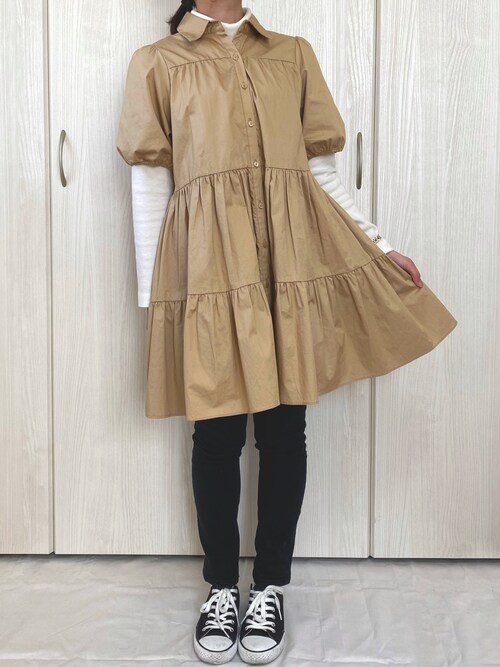 ゆきの Zaraのシャツワンピースを使ったコーディネート Wear