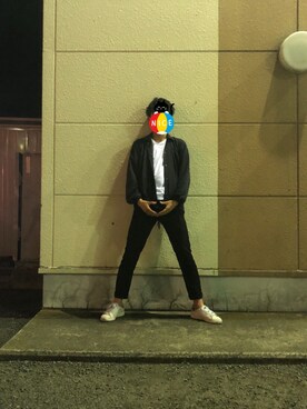 「友達」｜「アイテム（ジャケット/アウター）」を使った、さかなさん（メンズ・185cm）の春コーディネート