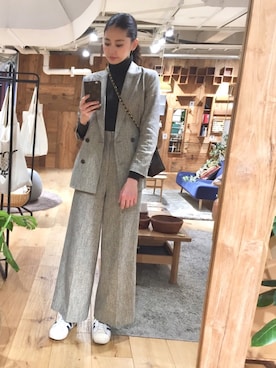 「BALLSEY（ボールジィ）のアイテム（ジャケット/アウター）」を使った、Chisato さん（レディース・166cm）の冬コーディネート