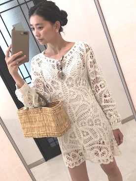 「Hanes」｜「アイテム（ワンピース/ドレス）」を使った、Chisato さん（レディース・166cm）の秋コーディネート