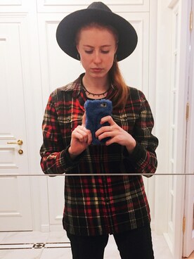 「MINIMUM（ミニマム）のアイテム」を使った、アナスタシアさん（レディース・173cm）の冬コーディネート