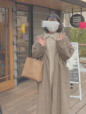 「chocomee（チョコミー）のアイテム（ワンピース/ドレス）」を使った、ruruさん（レディース・160cm）の冬コーディネート