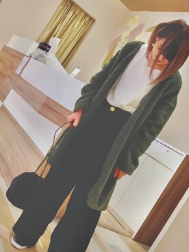「フユコーデ」｜「アイテム（その他アウター）」を使った、ayumiさん（レディース・158cm）の秋コーディネート