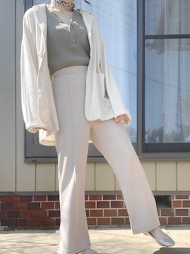 「Green　Parks（グリーンパークス）のアイテム」を使った、ayumiさん（レディース・158cm）の春コーディネート