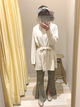 「おとなコーデ」｜「アイテム（スリッポン）」を使った、ayumiさん（レディース・158cm）の春コーディネート
