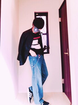 「Daniel Wellington（ダニエルウェリントン）の販売終了クラシックペティット アッシュフィールド32mm（アナログ腕時計）」を使った、Keita yamaguchiさん（メンズ・169cm）の秋コーディネート