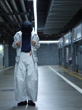 「SHINYAKOZUKA（シンヤコヅカ）のアイテム（カバーオール）」を使った、lui's_yoshitaroさん（メンズ・176cm）の夏コーディネート