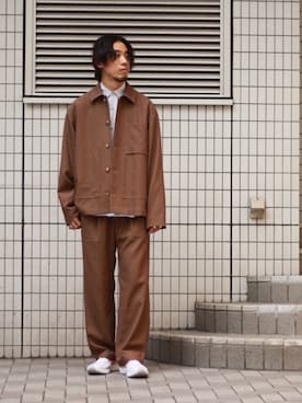 「トープ」｜「アイテム（ジャケット/アウター）」を使った、lui's_yoshitaroさん（メンズ・176cm）の夏コーディネート
