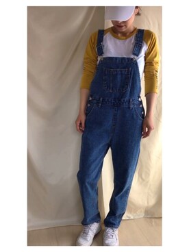 「AZUL（アズール）のアイテム（キャップ）」を使った、MaMaStar.ivoryさん（レディース・162cm）の夏コーディネート