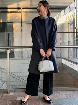 「一押しのアウタースタイル」｜「アイテム（アクセサリー）」を使った、ogaさん（レディース・168cm）の冬コーディネート