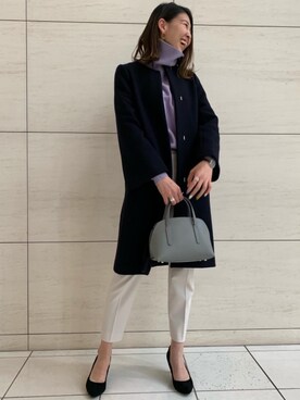 「一押しのアウタースタイル」｜「アイテム（アクセサリー）」を使った、ogaさん（レディース・168cm）の冬コーディネート