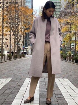 「一押しのアウタースタイル」｜「アイテム（アクセサリー）」を使った、ogaさん（レディース・168cm）の冬コーディネート