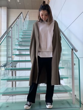 「一押しのアウタースタイル」｜「アイテム（アクセサリー）」を使った、ogaさん（レディース・168cm）の冬コーディネート