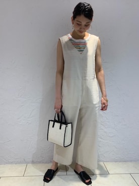 「LAURA DI MAGGIO（ローラディマッジオ）のアイテム」を使った、ogaさん（レディース・168cm）の夏コーディネート