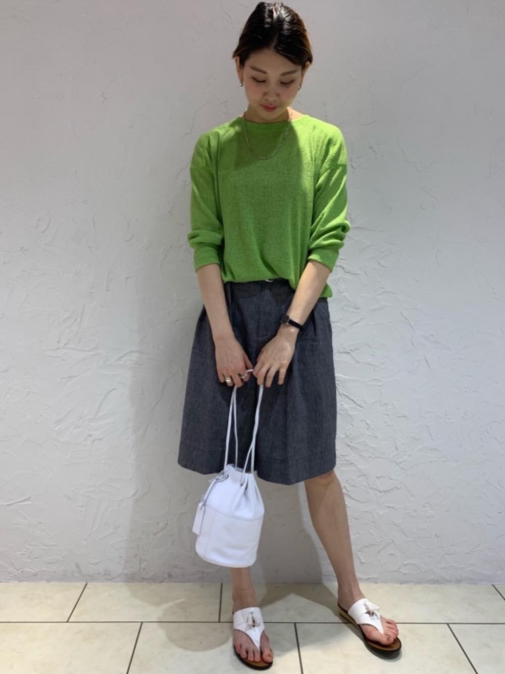 CARA CARA 帝国ホテルブランド クロコバッグ ライムグリーン green label relaxing(グリーンレーベルリラクシング)の「[ア