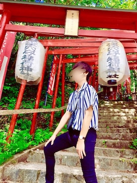 「フォロバ」｜「アイテム（アクセサリー）」を使った、Mitchさん（メンズ・170cm）の夏コーディネート