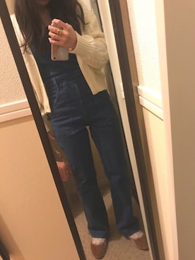 「united arrows」｜「アイテム（オールインワン・サロペット）」を使った、mplさん（レディース・154cm）の春コーディネート