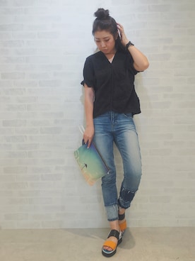 「こっとんぶらうす」｜om! :)さん（レディース・171cm）の夏コーディネート