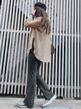 「FREE'S MART（フリーズマート）のアイテム（ハンチング/ベレー帽）」を使った、om! :)さん（レディース・171cm）の春コーディネート