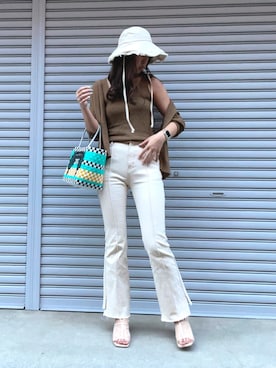 「Henryのアイテム」を使った、om! :)さん（レディース・171cm）の夏コーディネート