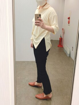 ポロシャツを使った リブパンツ のレディース人気ファッションコーディネート Wear