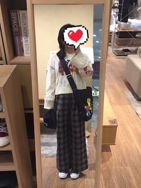 「FUN（ファン）のアイテム（バッグ）」を使った、荒荒堡さん（レディース・157cm）の春コーディネート