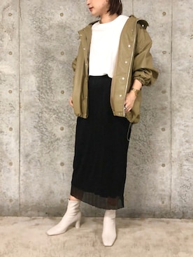 「アイテム（ブルゾン）」を使った、eRIさん（レディース・167cm・30代）の秋コーディネート