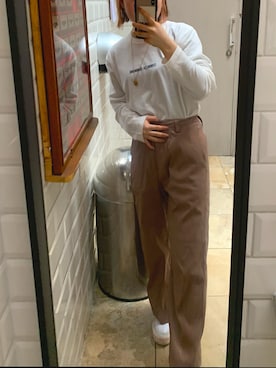 「アイテム（パンツ）」を使った、yuu101041さん（レディース・43cm・10代）の冬コーディネート