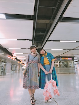 「Kawaii」｜「アイテム（ピーコート）」を使った、Janew さん（レディース・160cm）の夏コーディネート