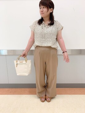「骨格診断ナチュラル」｜mizuhoさん（レディース・149cm）の夏コーディネート