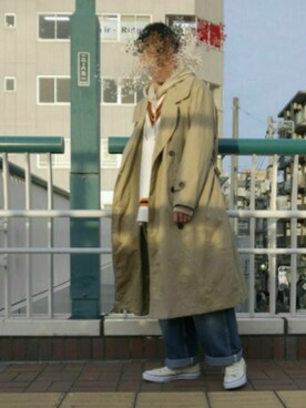 「平成最後のWEARISTAセンバツ」｜「アイテム（トレンチコート）」を使った、なーかわさん（メンズ・165cm）の春コーディネート