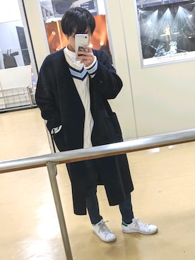 「HARE（ハレ）のアイテム（その他アウター）」を使った、なーかわさん（メンズ・165cm）の冬コーディネート