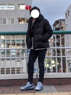 「アイテム（ダウンジャケット/コート）」を使った、なーかわさん（メンズ・165cm）の冬コーディネート