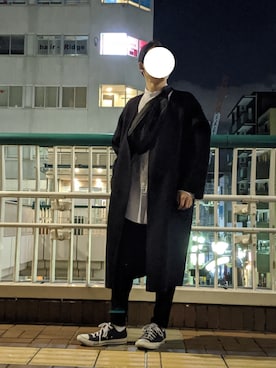 「HARE（ハレ）のアイテム（その他アウター）」を使った、なーかわさん（メンズ・165cm）の春コーディネート