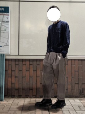 「Dr. Martens（ドクターマーチン）の［UNISEX/ユニセックス］Dr.Martens ドクターマーチン 3EYE GIBSON 1461 MONO 3ホール ギブソン シューズ（ドレスシューズ）」を使った、なーかわさん（メンズ・165cm）の夏コーディネート