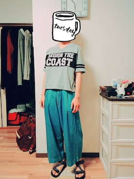 「ESTACOT（エスタコット）のアイテム」を使った、asimo.さん（レディース・158cm）の秋コーディネート