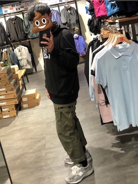 「THE NORTH FACE（ザノースフェイス）のアイテム（その他トップス）」を使った、leooさん（メンズ・166cm）の冬コーディネート