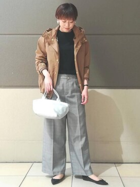 「秋のマイ旬スタイル」｜「アイテム（レインシューズ）」を使った、yuuさん（レディース・166cm）の秋コーディネート