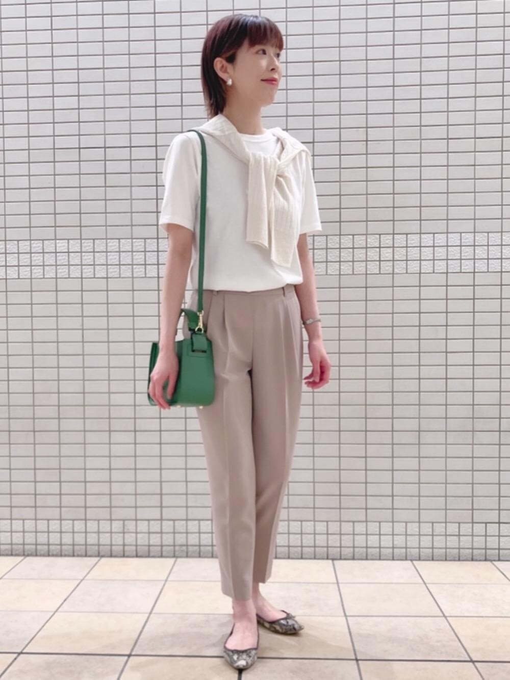 グリーンレーベル 未使用タグ付 サラフール 洗濯機で洗える ウエストゴム green label relaxing（グリーンレーベルリラクシング）の「[ 手洗い