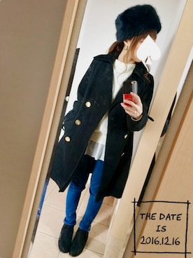 S*さん（レディース・149cm）の冬コーディネート